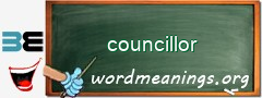 WordMeaning blackboard for councillor